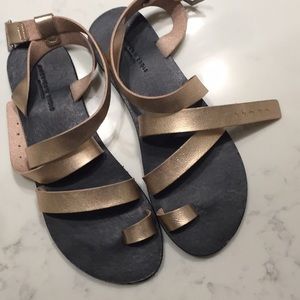 BOGO! American Eagle Gold Sandals